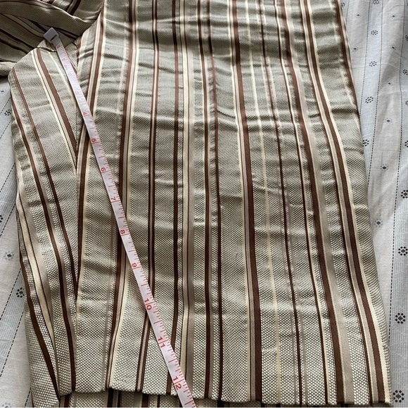 LAFAYETTE 148 striped suit fall colors Jacket size 2 Shorts size 4 linen blend - Picture 11 of 15